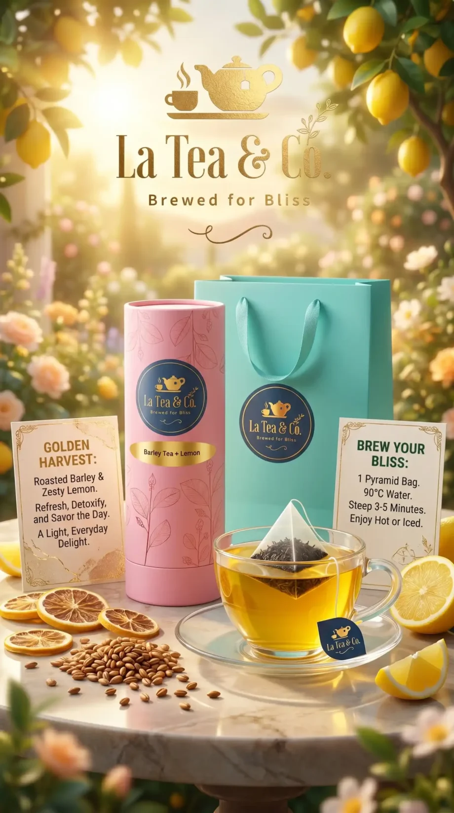 Barley Tea + Lemon
