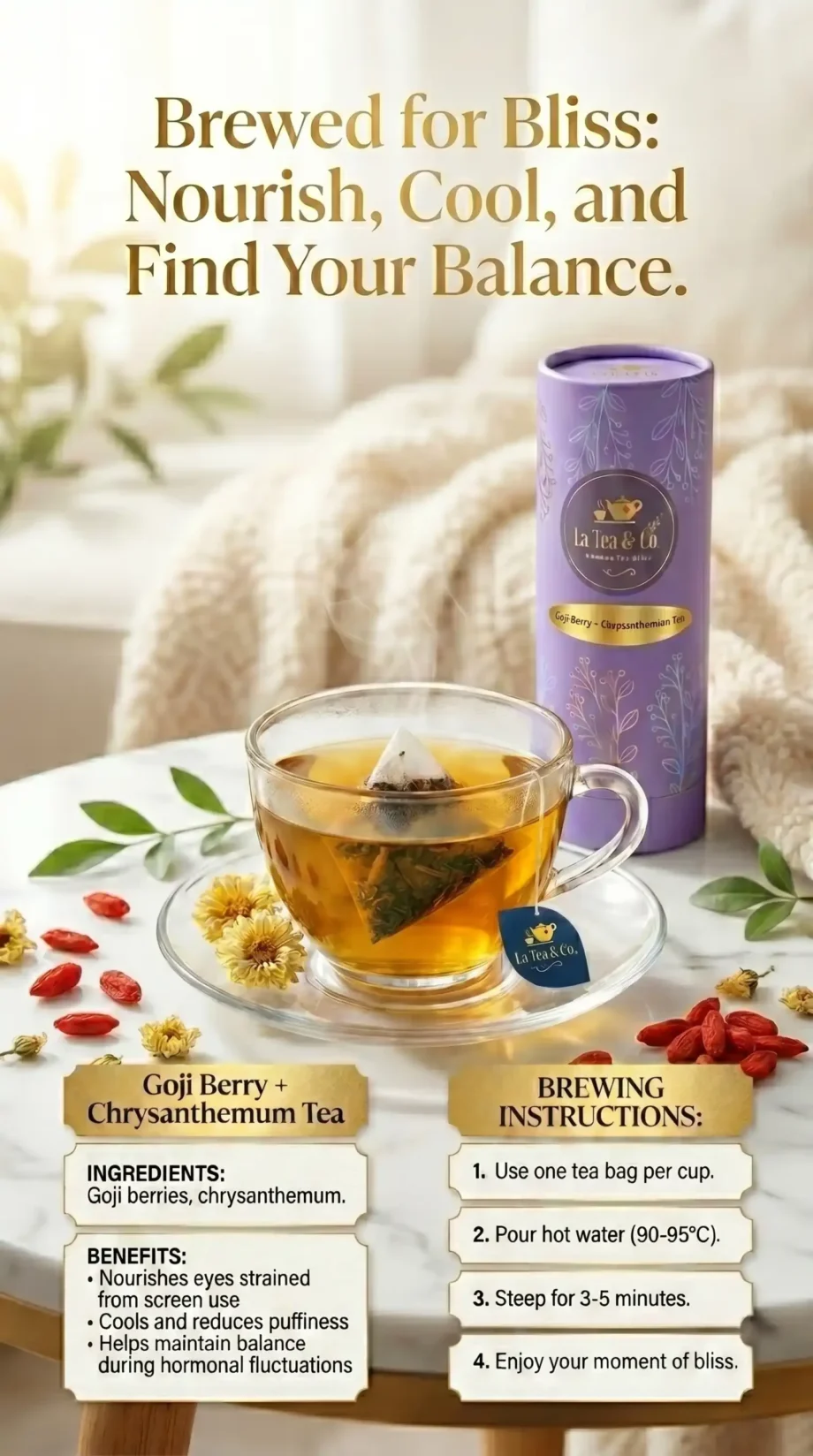 Goji Berry + Chrysanthemum Tea