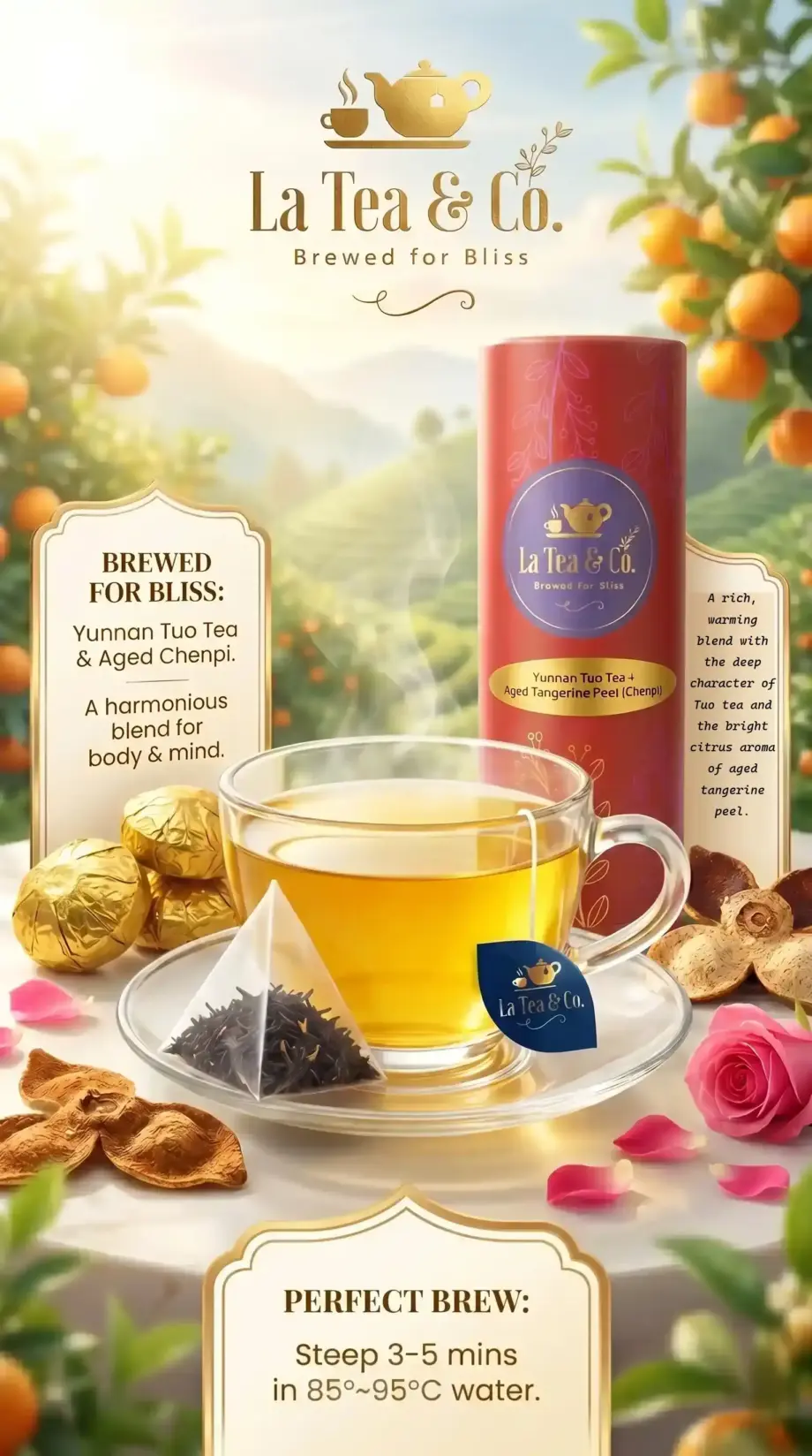 Yunnan Tuo Tea + Aged Tangerine Peel (Chenpi)