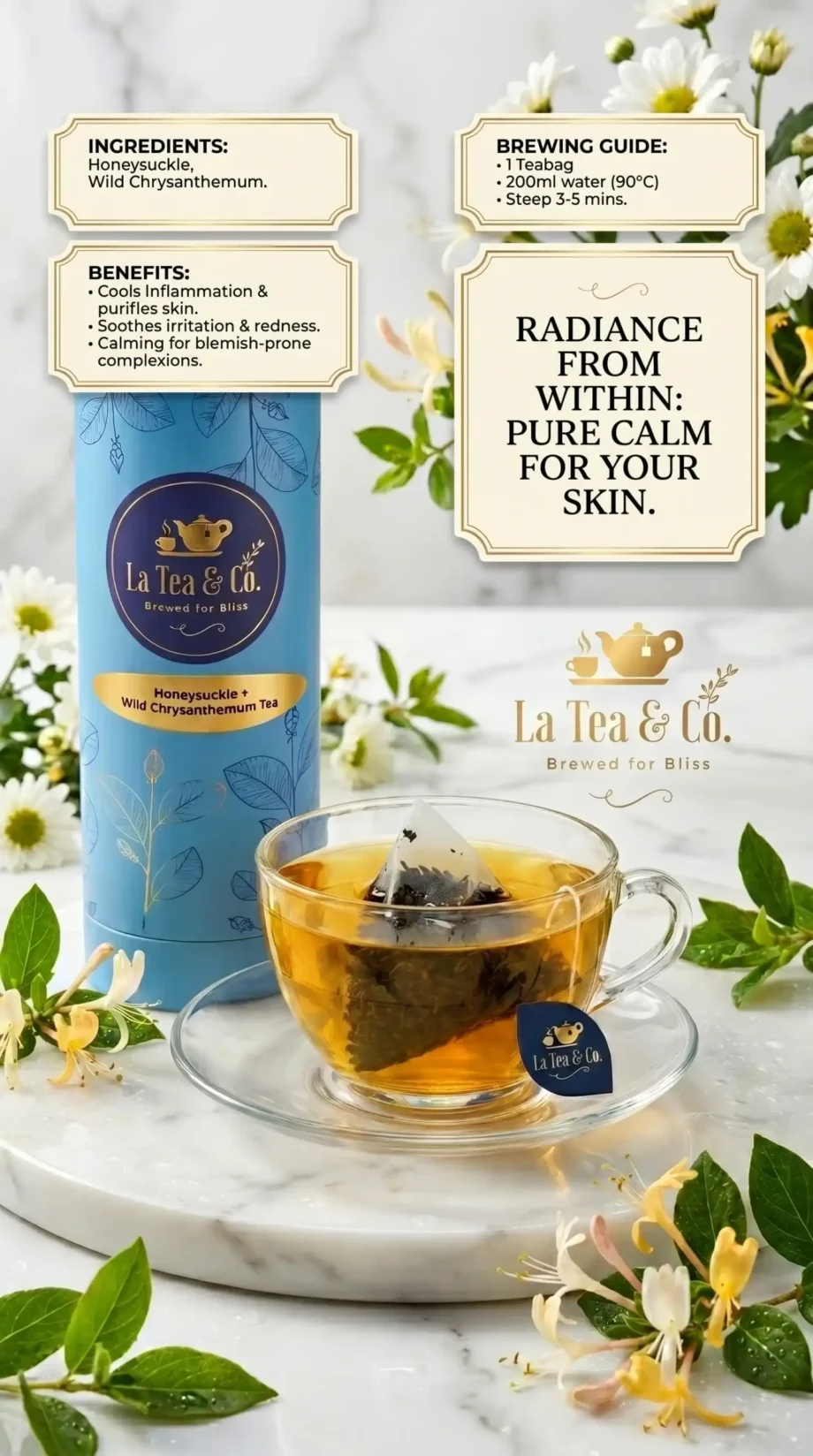 Honeysuckle + Wild Chrysanthemum Tea