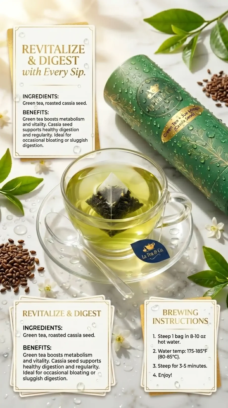 Green Tea + Jue Mingzi (Cassia Seed)