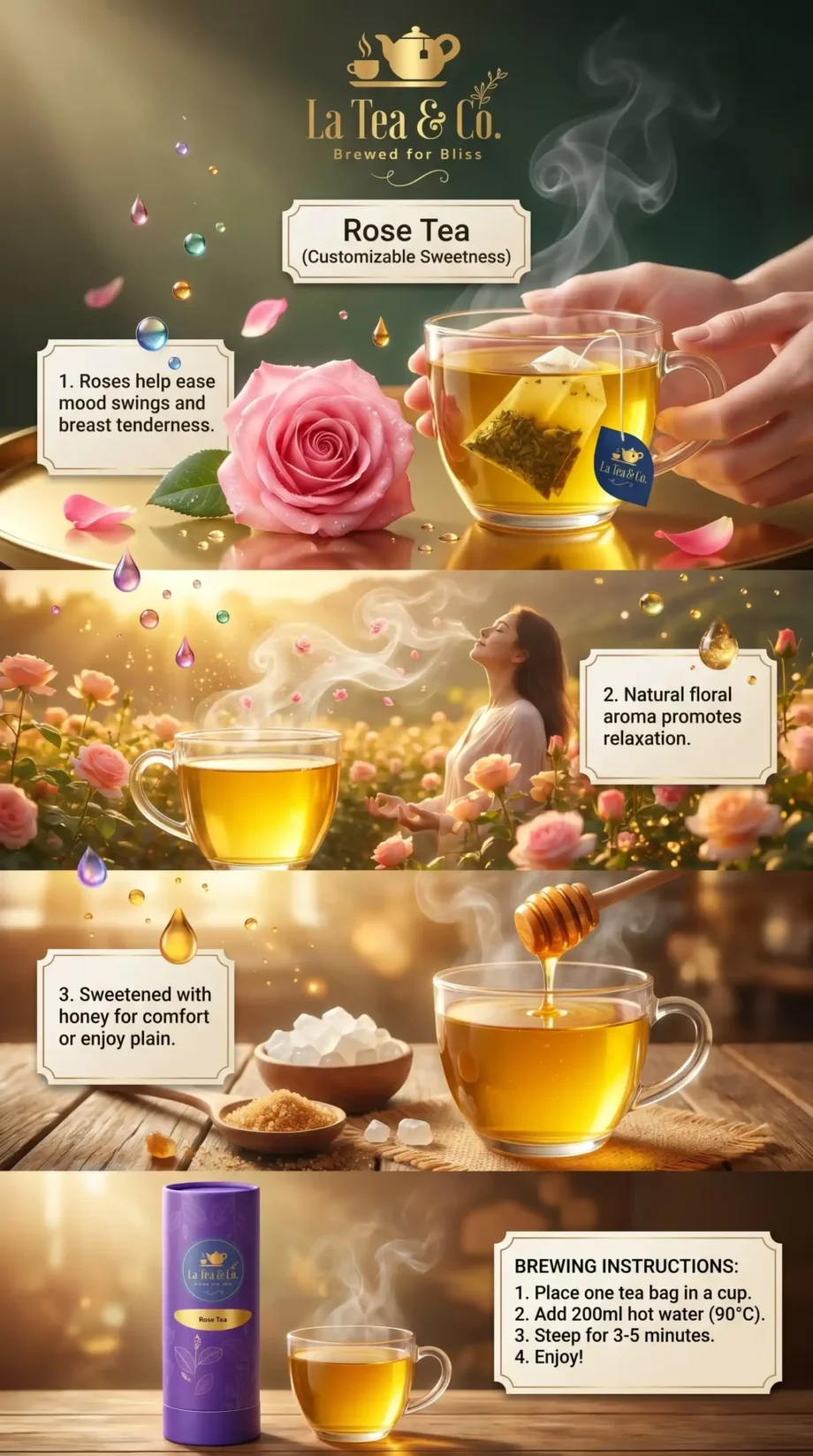Rose Tea (Customizable Sweetness) - Image 2