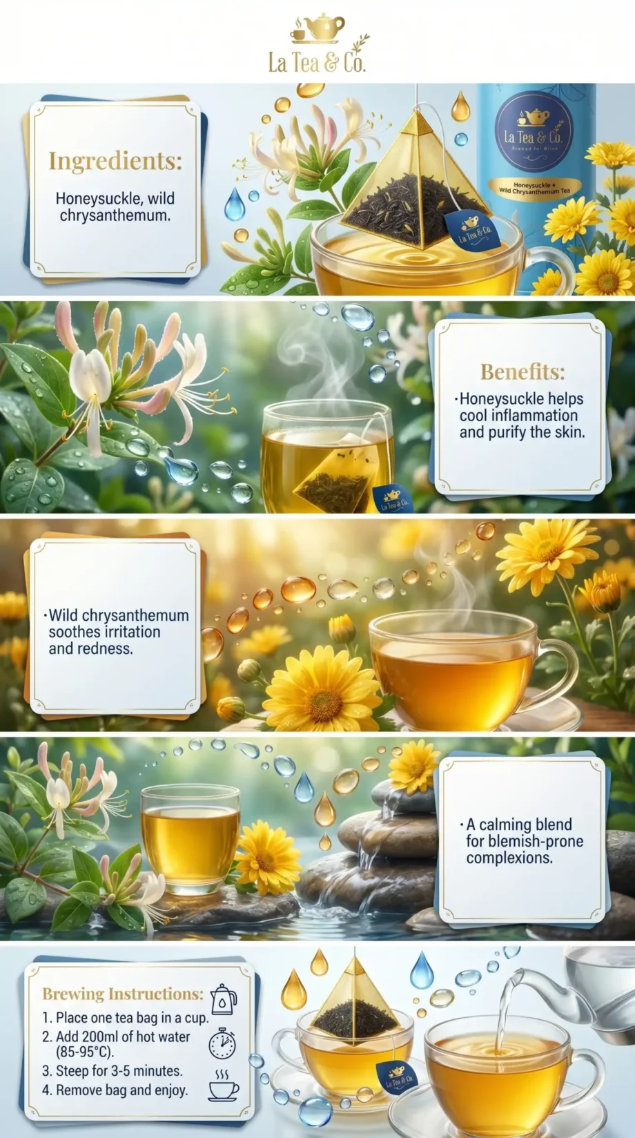 Honeysuckle + Wild Chrysanthemum Tea - Image 2
