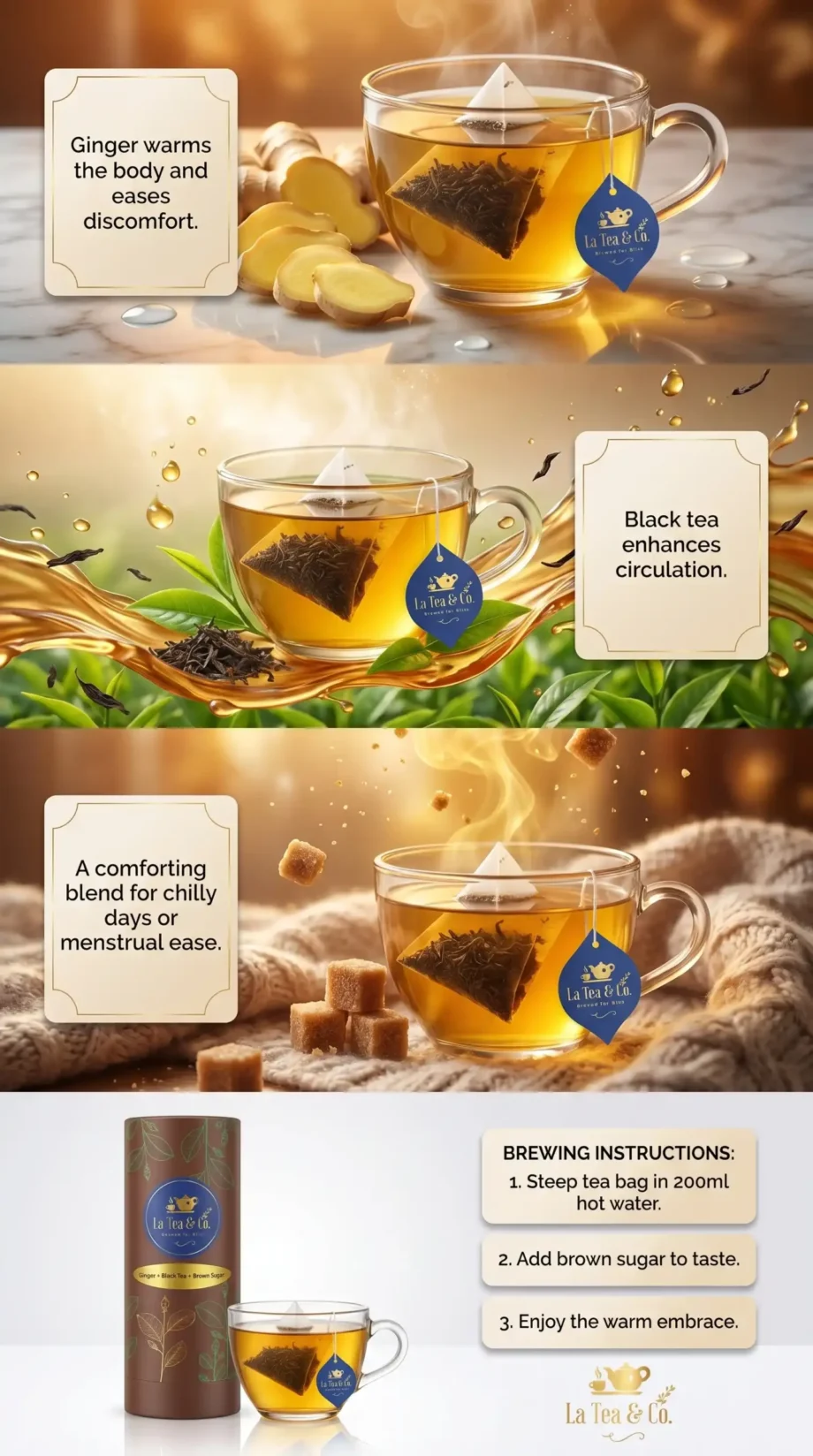 Ginger + Black Tea + Brown Sugar - Image 2