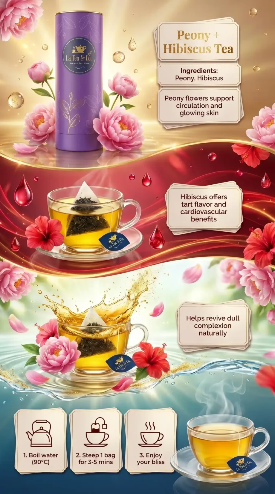 Peony + Hibiscus Tea - Image 2
